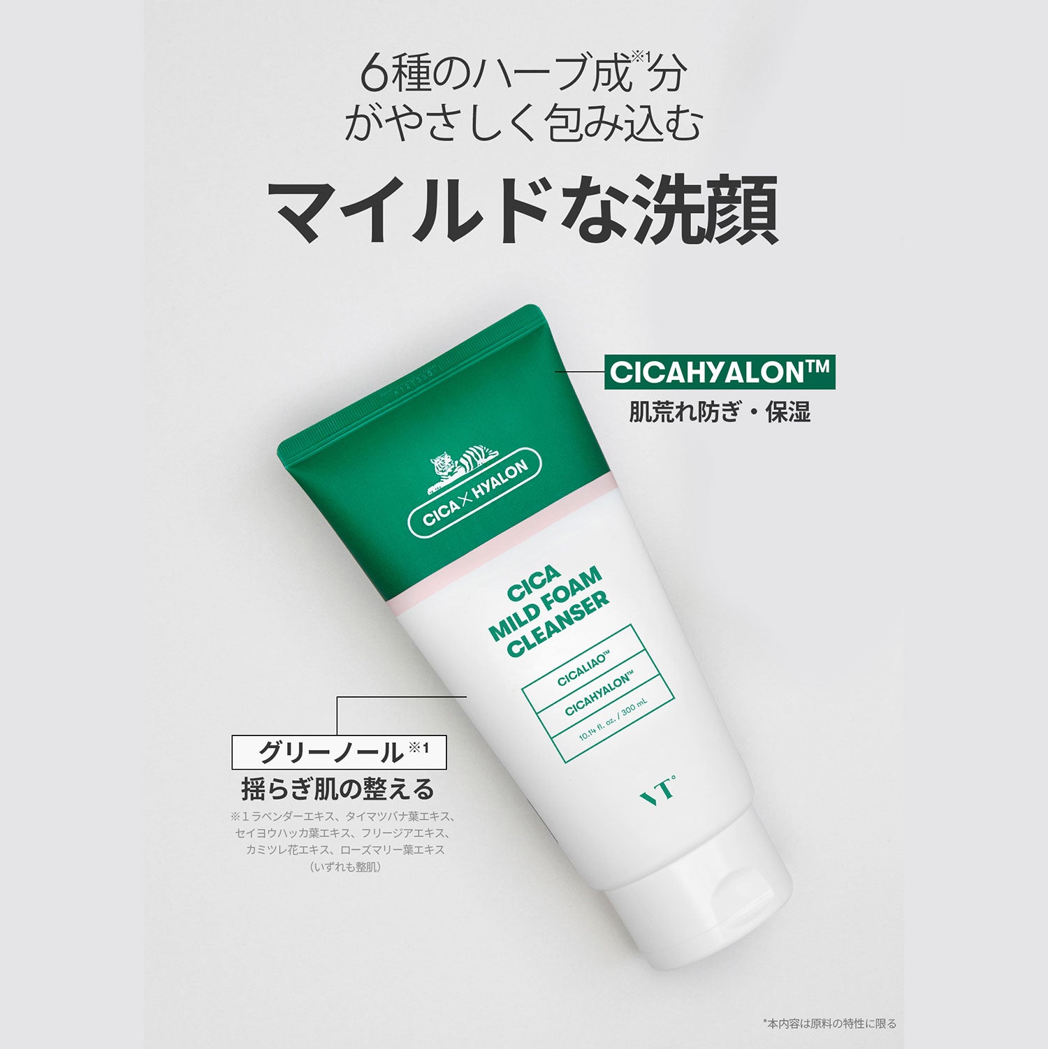 VT Cosmetics CICAマイルドフォームクレンザー