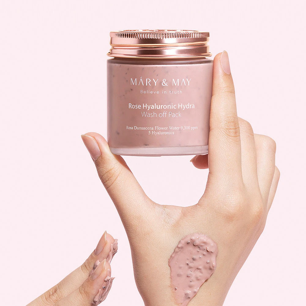 Mary&May ローズヒアルロニックハイドラウォッシュオフパック | 30g