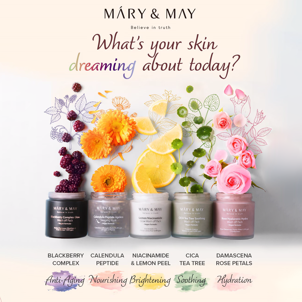 Mary&May カレンデュラペプチドエイジレススリーピングマスク|110g