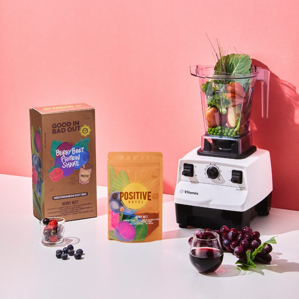 POSITIVE HOTEL プロテインシェイク 地中海ベリービーツ