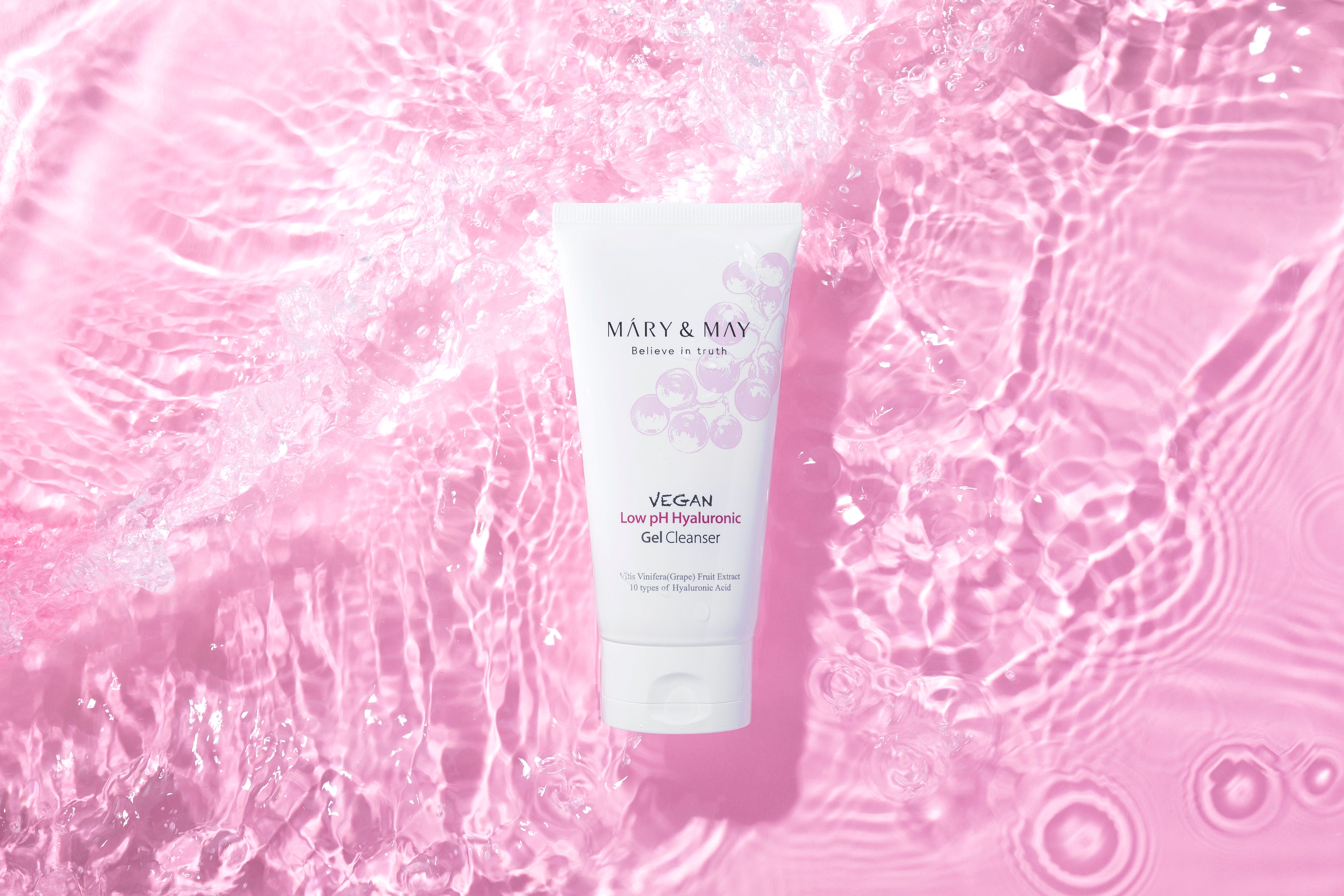 Mary&May ヴィーガン 弱酸性ヒアルロニックジェルクレンザー