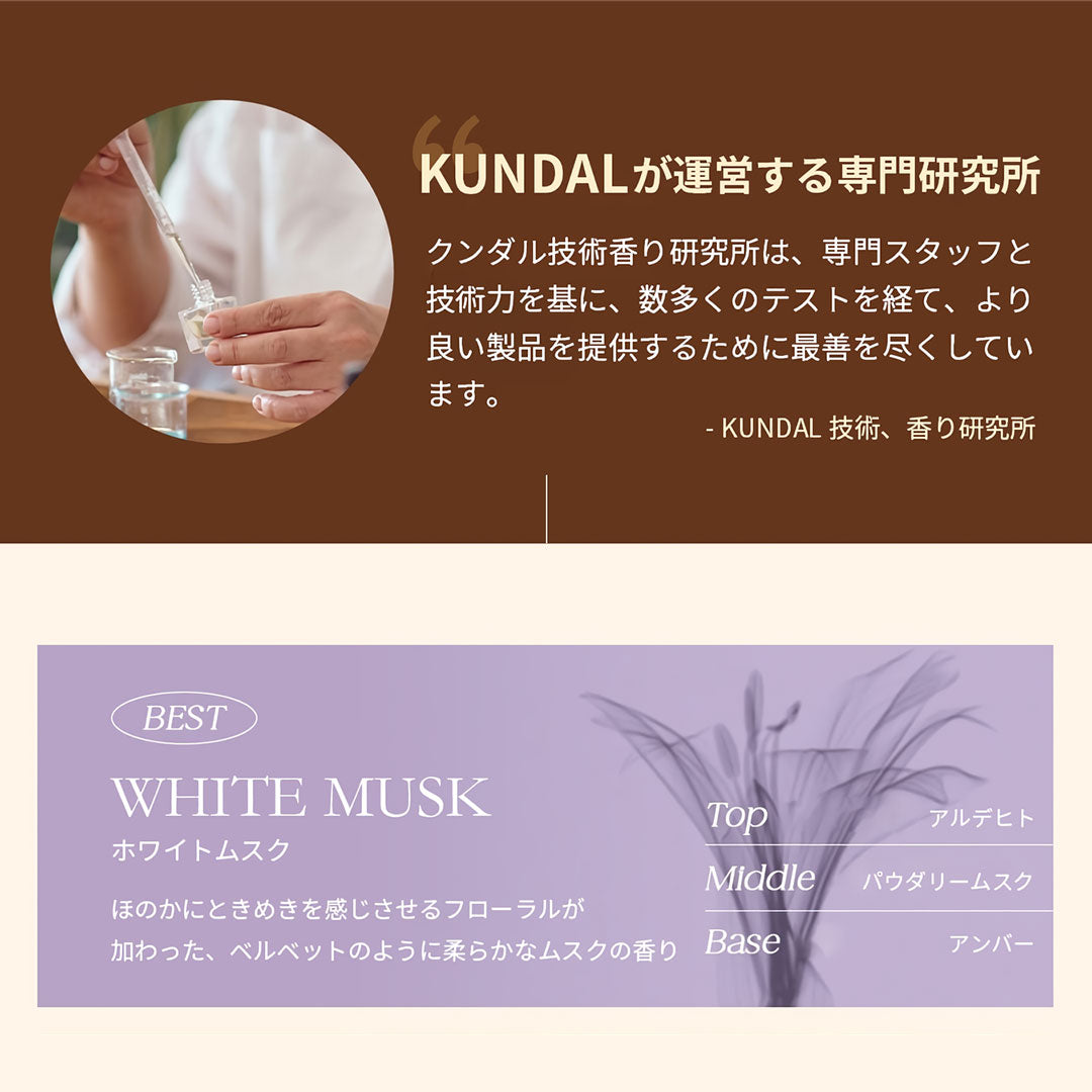 KUNDAL ハニー&マカデミア プロテイントリートメント|ホワイトムスク