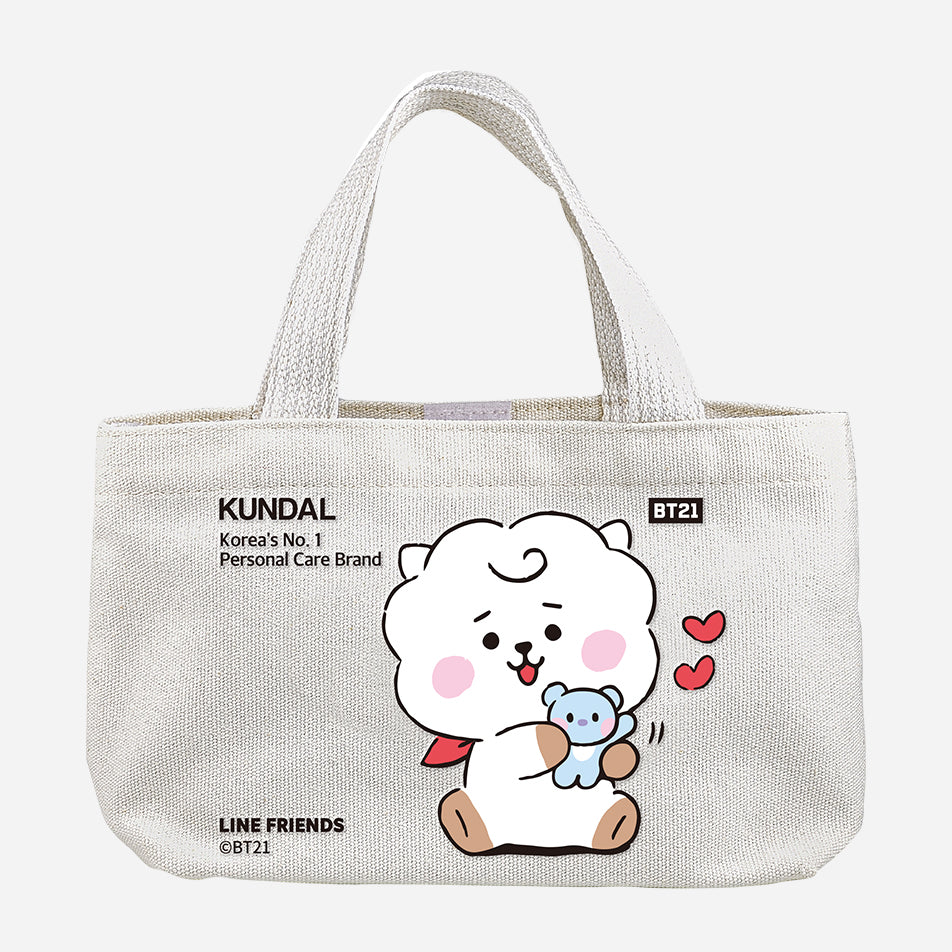 Kundal（クンダル）／シャンプー＆トリートメント300ml／ベビーパウダーの香り／BT21コラボバッグ付きセット